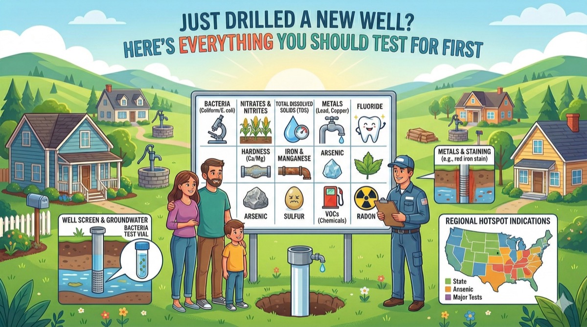 Just Drilled a New Well? Here's Everything You Should Test For First
